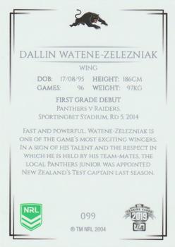 2019 NRL Elite #099 Dallin Watene-Zelezniak Back